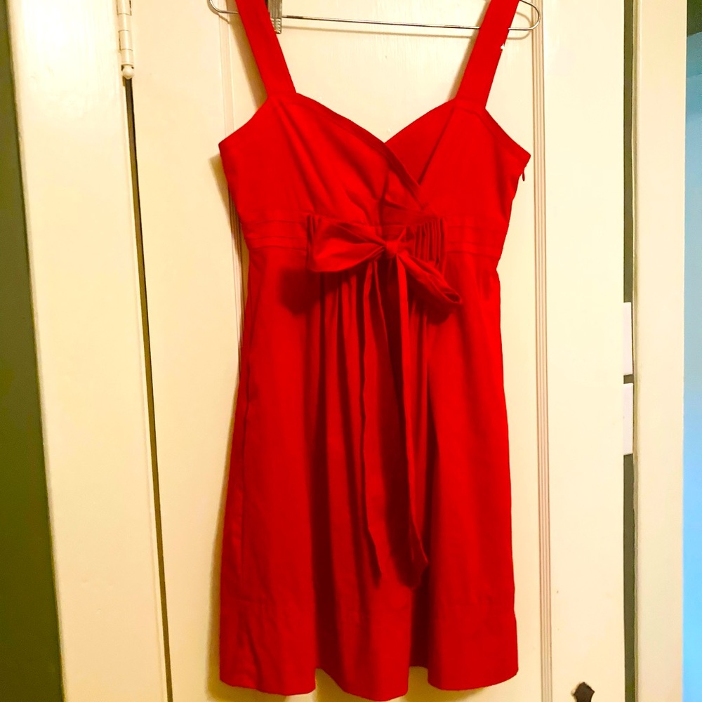 Red New Directions 6P sundress with pockets